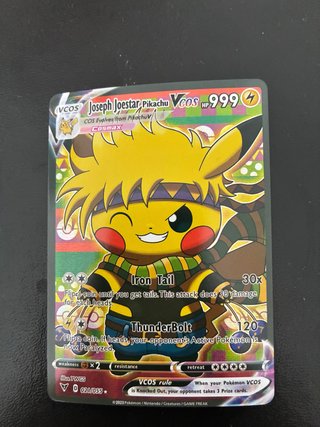 Pikachu VCOS Joseph Joestar 999 HP