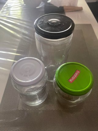 Conjunto 3 Tarros Cristal con Tapa
