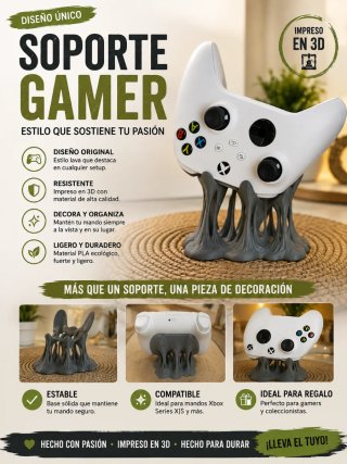 Soporte Gamer Impreso en 3D