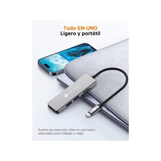 NOVOO R5 Hub C USB 5 in 1 multiporta 4k