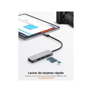 NOVOO R5 Hub C USB 5 in 1 multiporta 4k