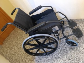 "Silla de ruedas plegable acero EASY STYLE-"