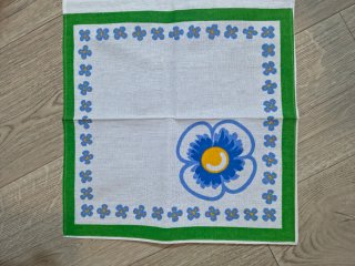 Set 6 Tovagliette Cucina Fiori Blu