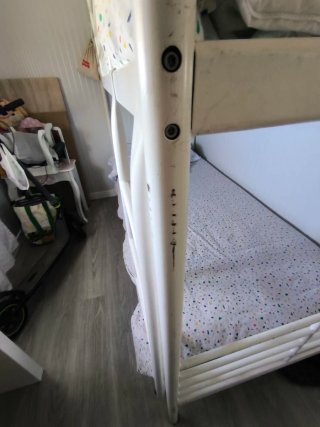 Cama Litera Ikea Blanca y Multicolor