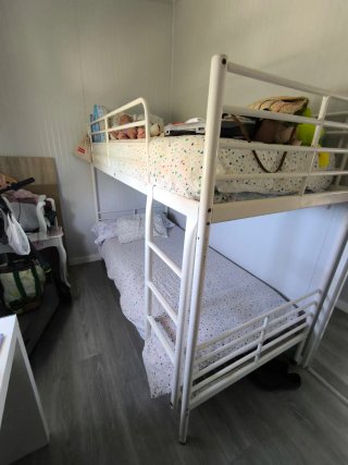 Cama Litera Ikea Blanca y Multicolor