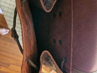 Mochila de cuero artesanal