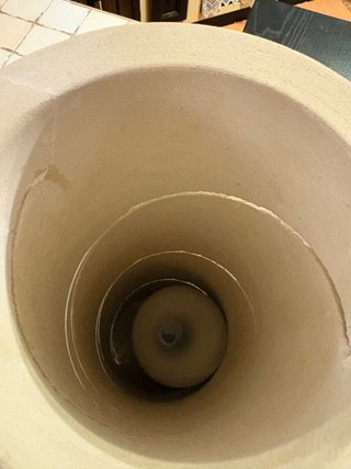 Lampada decorata / diffusore essenze in gesso