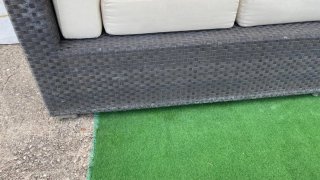 Conjunto modular jardín beige y marrón