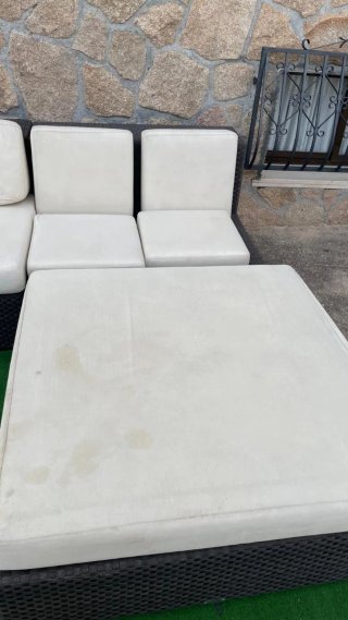 Conjunto modular jardín beige y marrón
