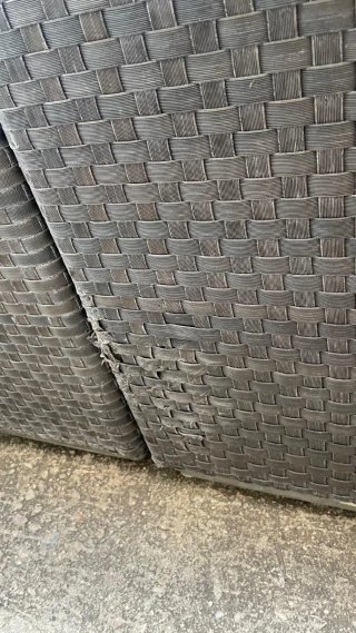 Conjunto modular jardín beige y marrón