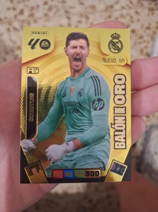 Cromo Panini Real Madrid Courtois Balón de Oro