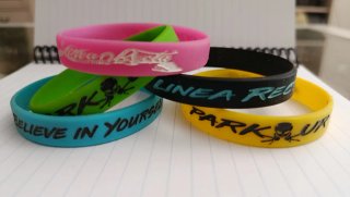 Pulseras de silicona Parkour de Línea Recta.