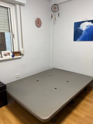 Colchón y somier de tela