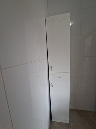 Mueble auxiliar blanco 1 cajón 2 puertas