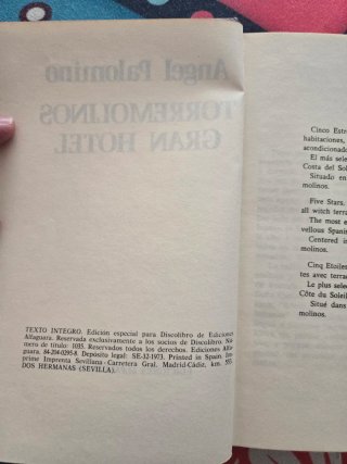 Libro: Torremolinos Gran Hotel – Ángel Palo