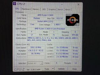 CPU AMD Ryzen 5 3600