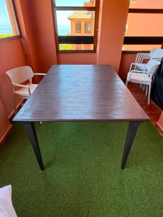 Mesa 160x100 Acero y Polipropileno