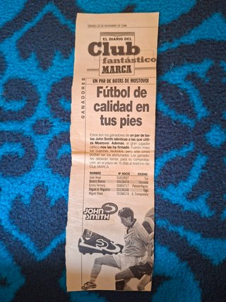 Botas Fútbol John Smith Vintage 1998