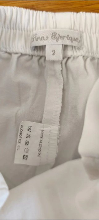 Conjunto de pantalón y blusa bebé, talla 2.