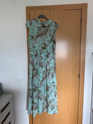 Vestido largo con estampado