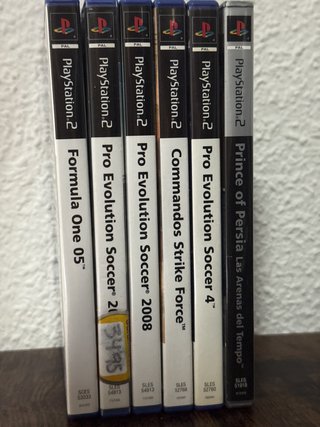 Confezione 5 Giochi PS2: Formula 1, Pro Evolution Soccer