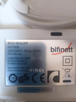 Envasadora de vacío Bifinet