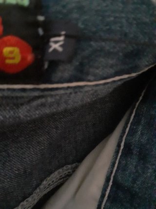 Jeans vita alta gamba larga