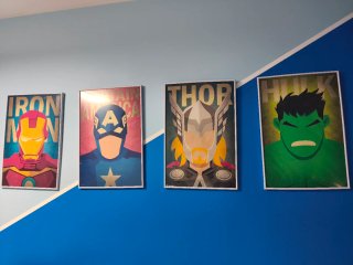Lámina Capitán América, Hulk,Thor, Iron Man