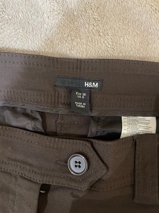 Bermudas H&M marrones tela elástica