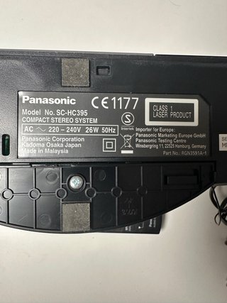 Equipo de Sonido Negro y Plateado