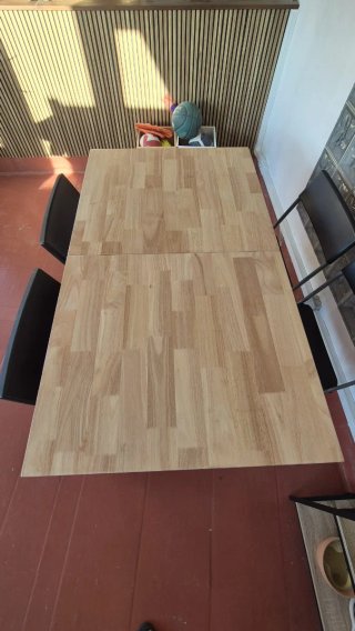 Mesa de madera nat. 140cm extensible (leer todo)