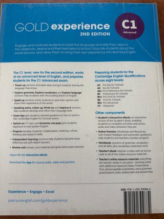 Gold Experience 2nd Edition C1 Workbook