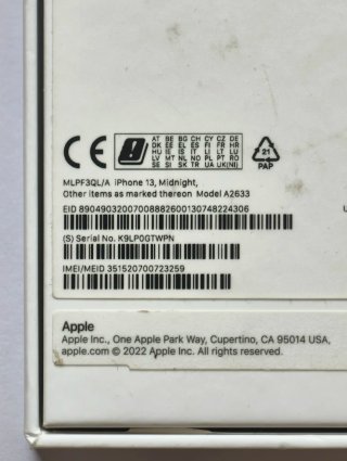 iPhone 13 Negro 256GB