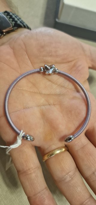 Set 2 braccialetti rigidi farfalla Kulto