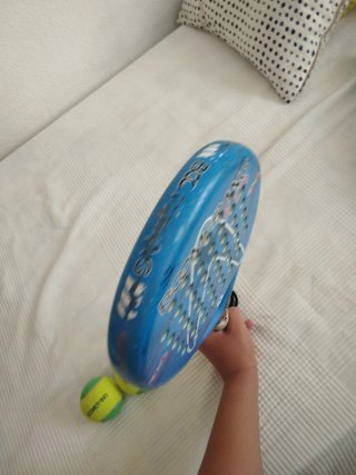 Pala pádel Pro Team de niño con funda y 2 pelotas