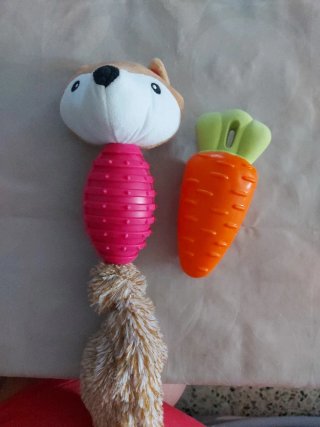 Juguetes para perro: zorro y zanahoria