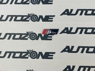 Emblema adhesivo S Line negro para volante de Audi