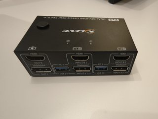 KCEVE 2x2 Dual DP/HDMI USB3.0 KVM Switch