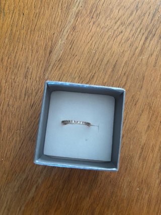Anillo oro rosa 14k diamantes