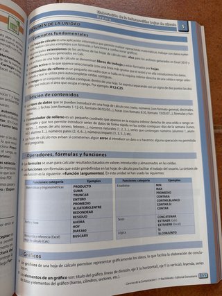 Ciencias de la computación I, 1o Bachillerato