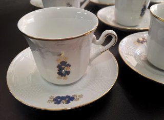 Conjunto de platos y tazas de café Bavarian Erika
