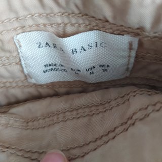 Falda Zara Basic Beige Estilo Safari