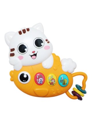 Juguete interactivo para bebé gato naranja