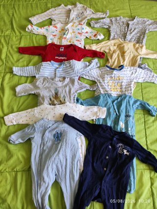 Lote 55 piezas ropa bebé Talla 1-3 Meses