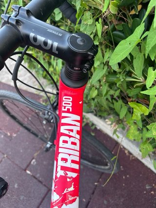 Bici da corsa B'TWIN rossa