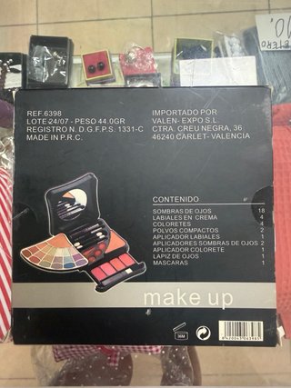 Estuche de maquillaje multicolor