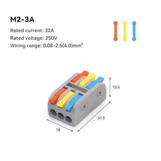 Conector Rápido de 32A 250V com 10 Unidades M-F13