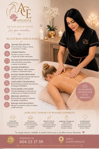 Masajes Terapéuticos, Relajantes y Orientales.