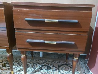 Mesitas de noche madera y metal