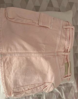 Falda rosa cargo